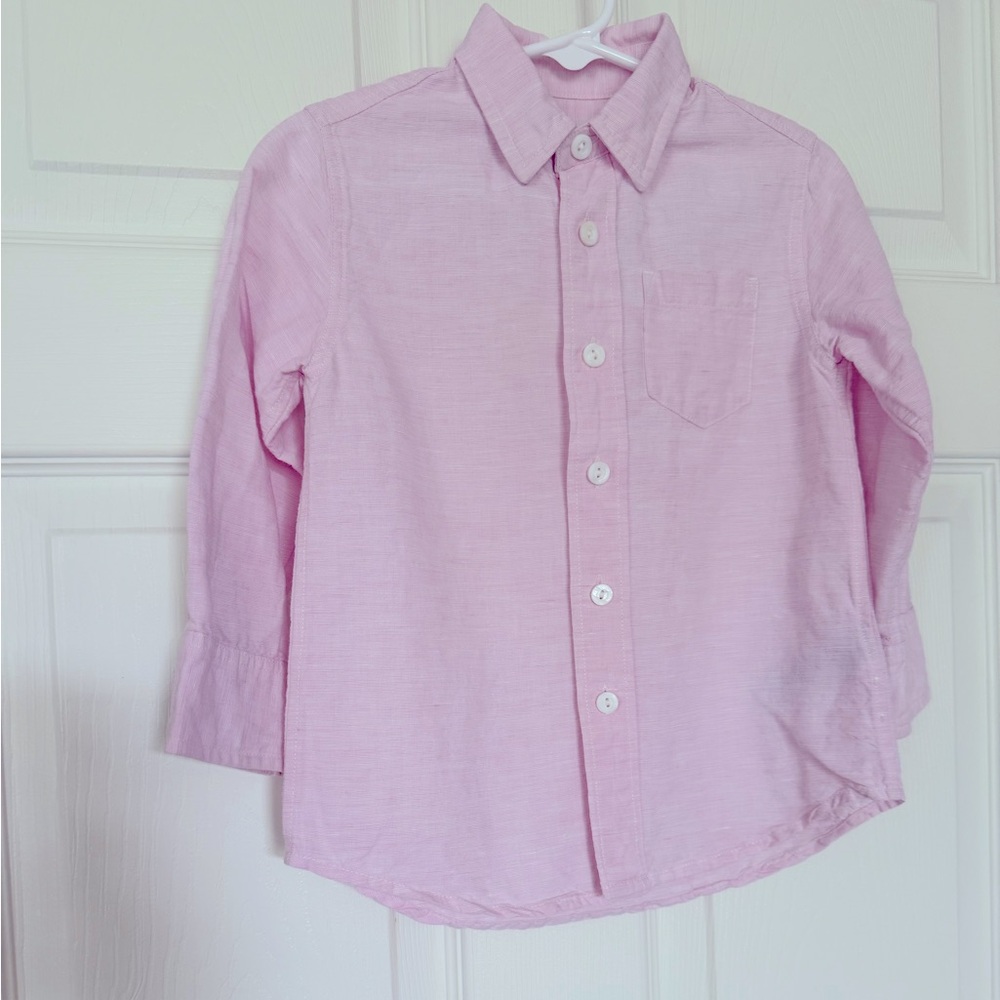 Crewcuts Pink Oxford Button Down